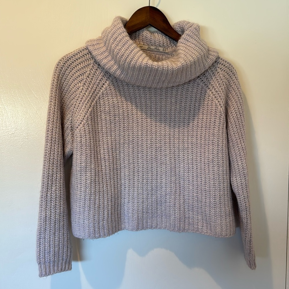 Cropped Zara sweater turtleneck